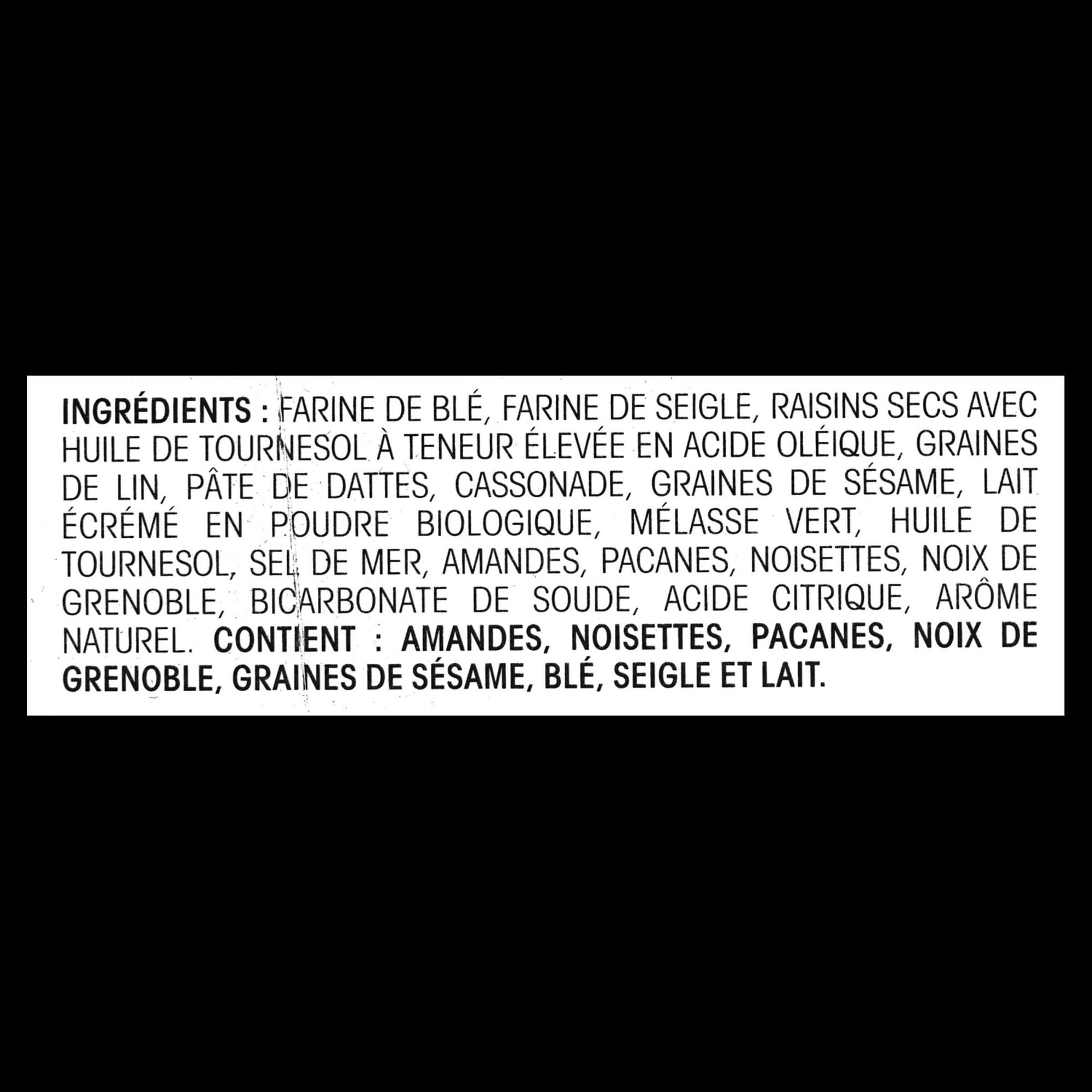 Boulangerie Grissol Artisanal Crisps Seigle et Raisins Secs, Dare