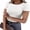 White, variant on ANRABESS Womens Short Sleeve Tops Crewneck Ribbed Knit Slim Fit Basic Tee Casual Summer Fitted T Shirt