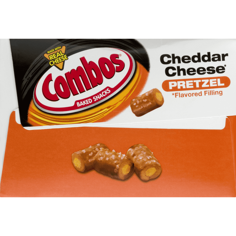 Combos Cheddar Cheese Pretzel Baked Snacks, 1.8 oz (18 Pack) 