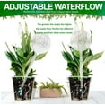 thumbnail image 3 of Aqua Glass Plant Watering Iridescent Ball Globes - Automatic Self Watering Drip Irrigation Ideal for Vacation Plant Care, Indoor/Outdoor Potted Flowers, Herbs, Houseplants - 10" 6-7 oz 4pc Set, 3 of 8