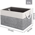 thumbnail image 3 of Storage Bins Fab Totes, cestas de almacenamiento plegables, paquete de 3, 3 of 7