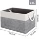 thumbnail image 2 of Cestas de almacenamiento Fab Totes, paquete de 6, plegables, blancas y grises, 2 of 7
