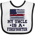 thumbnail image 3 of Inktastic Firefighter Uncle Fireman Nephew Boys or Girls Baby Bib, 3 of 4