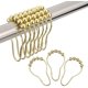 thumbnail image 1 of Juego de ganchos para cortina de ducha de 24 anillos de cortina de ducha de acero inoxidable para baño, 1 of 4
