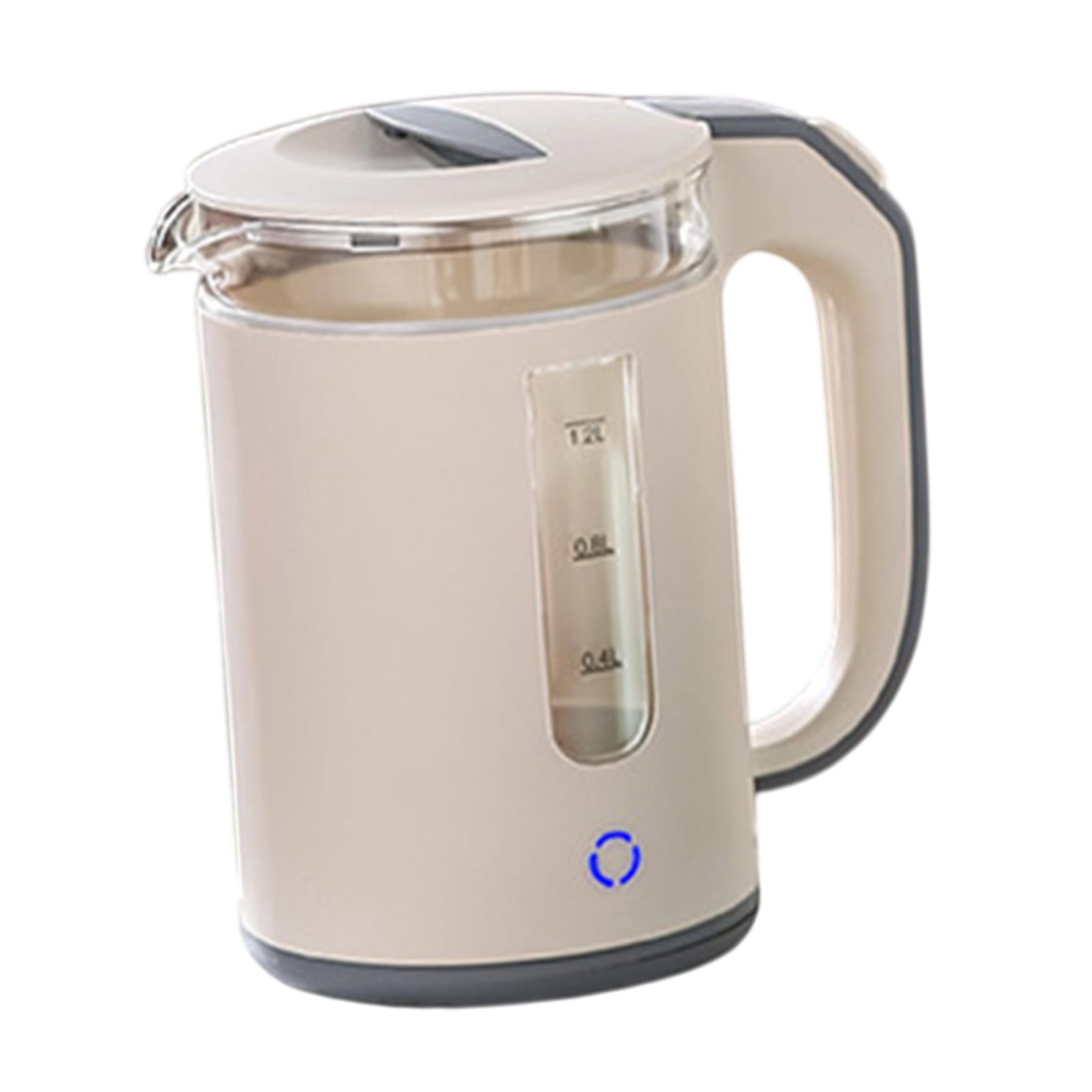 Fiocias High Borosilicate Glass Electric Kettle Hot Water Kettle for Hotel Daily Use Apricot color
