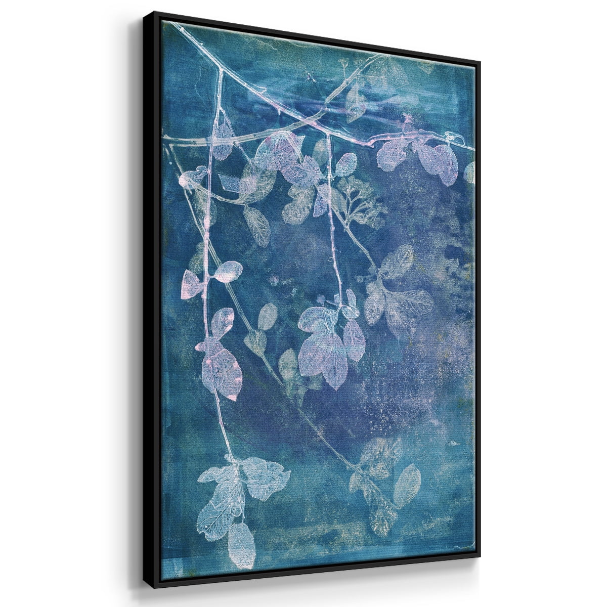 Branching Out VII Framed Premium Gallery Wrapped Canvas - Ready to Hang - 25 x 37 - Black Floating Frame