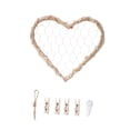 thumbnail image 4 of Lipstore Wall Grid Panel Wall Hanging Photo Display Heart Shaped Creative Photo Display S, 4 of 8