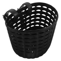 CIMAXIC Front Basket Bike Plastic Black 1Pack