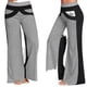 thumbnail image 2 of Pantalones de mujer Pantalones deportivos de patchwork Pantalones de chándal casuales de pierna ancha holgados, Gris, XXL sidaley AP002168-11, 2 of 5