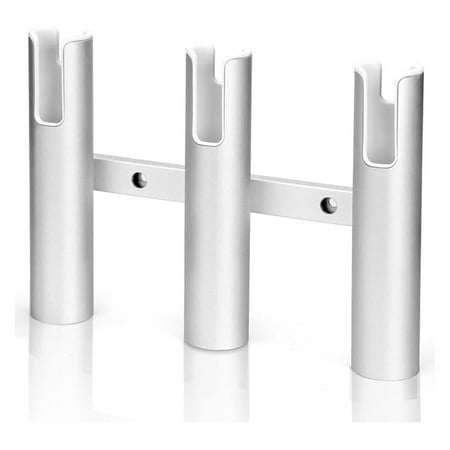 3 Tube Aluminium Fishing Rod Holders 3 Wall-Mounted Pod Rack Be Suitable for Marine Boat RV