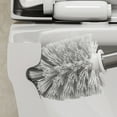 thumbnail image 6 of Toilet Bowl Brush Set with 2 Types of Brushes (Stiff + Slit), Cleans Every Corner of Toilet Sink Wash Basins and Bathtubs, Ventilation Slots Base, No Hair Tangling, Hygienic Design, 6 of 6