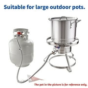 ARC USA SS3830S Outdoor Propane Stove, Stainless Steel Detachable Single Propane Burner Perfect for Turkey Fry Crawfish Boil Home Brewing, 37,000 BTU