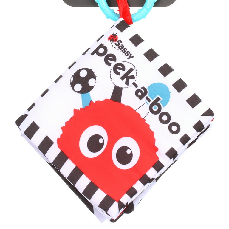 Sassy Peek-a-Boo Activity Book with Attachable Link for on-The-Go