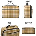 thumbnail image 3 of Yellow and White Checkered Pattern Insulated Lunch Bag Teens,Bento School Lunch Bag for Teens for Work,Picnic or Travel 10.6x7.7x4.3 Inches,12 Can Capacity, 3 of 6