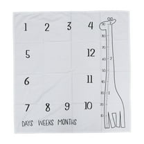 OUNONA Newborn Monthly Blanket with Cute Designs for Baby Photo Shoot Background and Baby Shower Props for Boys and Girls