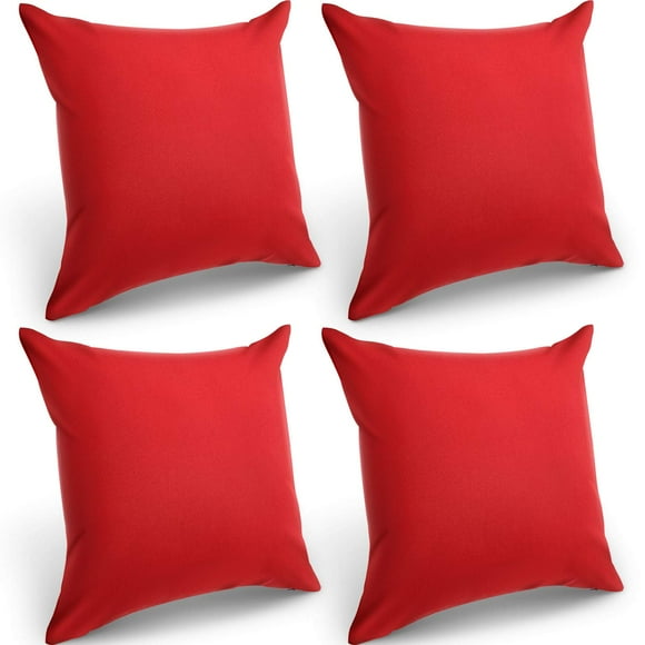 Fundas de Cojín Impermeables Boao para Navidad 45x45 cm Rojas