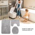 thumbnail image 4 of Toilet Training Soft Rug,Soft Comfortable Contour Mat Foot Step Mat Toilet Foot Rug for Bathroom Floor, 4 of 7