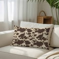thumbnail image 3 of Brown Beige Standard Size Pillow Cover, Pillowcase Protectors with Zipper, Breathable Decorative Throw Pillow Case Cover, Modern Animal Texture Abstract Pillow Shams for Couch Sofa 20x26Inch, 3 of 8