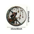 thumbnail image 4 of Clearance!8x8 inch Charming Moonlight Witch Acrylic Stained Glass Window Hanging Sun Catcher Decor Stained Panel Hangings Wall Art Decor, for Friends and Family (Moonlight Witch), 4 of 5