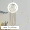thumbnail image 6 of 8Pcs 8 Inches Dream Catcher Rings Metal Hoops Macrame Ring for Crafts and Dream Catcher Supplies, Gold, 6 of 8