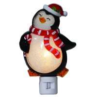 Holiday Time Penguin Night Light