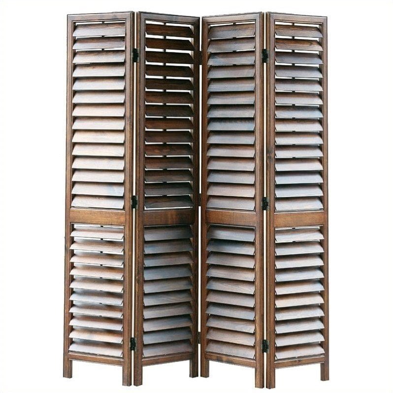 Wayborn Room Divider in Walnut Walmart Canada