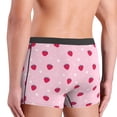 thumbnail image 4 of Men's Boxer Briefs, Cute Strawberry Ice Cream Lover Soft Comfy Mens Underwear Boxer Briefs Breathable With Widen Waist, 4 of 7
