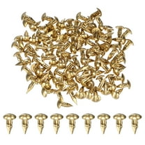 Uxcell 100-Pack Small Tiny Nails, 2.8mm x 10mm Brass Nails Hardware Round Head