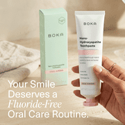 Boka Fluoride Free Toothpaste, Nano-Hydroxyapatite Toothpaste, Appropriate for Sensitive Teeth - Coco Ginger Flavor, 3.4 fl oz