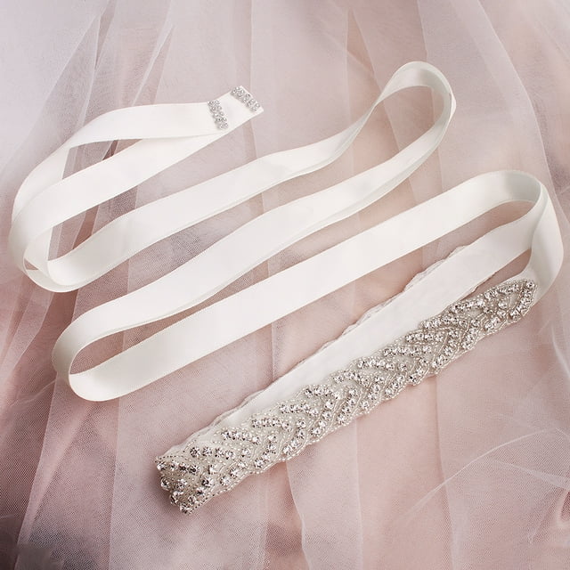 Cinturones de novia, cinturón de boda, cinturón de vestido de dama de honor de cristal con diamantes de imitación para mujer, accesorios de vestido a juego