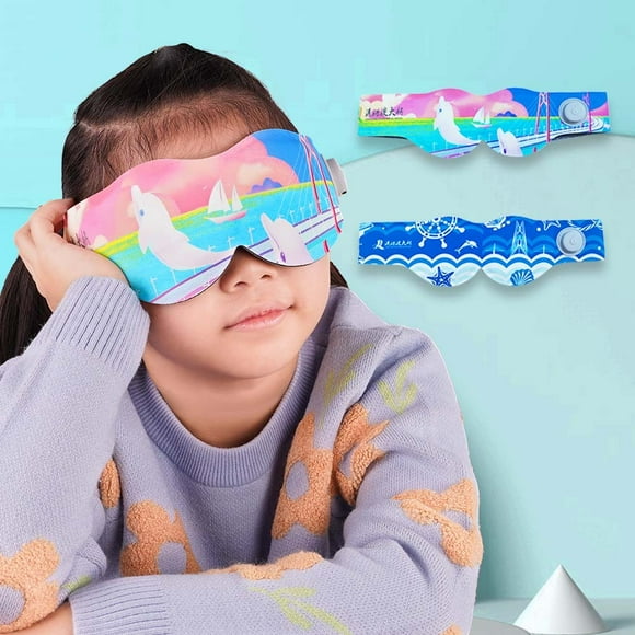 Masque de Sommeil 3D Skinsoft avec Sangle Réglable Occultant pour Voyage Sieste Bandeau pour les Yeux (Enfants)