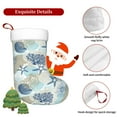 thumbnail image 7 of Cauagu Algae Corals and Seashells for Christmas Stockings,1-Pack Large Xmas Stocking Holiday and Farmhouse Stocking Fit for Christmas Holiday Party Decoration(17.7*11 Inch), 7 of 7