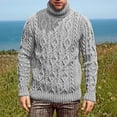 thumbnail image 4 of Suéter europeo y americano Suéter de punto de cuello alto para hombre Suéter de punto para hombre Estilo versátil, 4 of 6