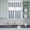 Navy Blue, variant on 3 Piece Kitchen Curtains and Valances Set Yellow Grey Striped Cafe Curtains 36 Inch Length Geometric Vertical Stripes White Valance & Tier Curtain for Living Room Bedroom Window 54"x18" 27"x36"*2