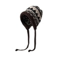thumbnail image 4 of kaondbfi Women's Summer Outdoor Travel Essentials Accessories Beanie Hats for Women Hat Thickened Warm Ear Small Wool Cold Proof Knitted Baotou Lei Feng Hat, 4 of 4