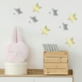 thumbnail image 2 of Blue Moon Studio Silver & Gold Star Mirror Wall Decals, Adult/Teen/Tween, 8 Pack, 2 of 6