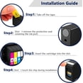 thumbnail image 3 of LC501 Ink Cartridges Compatible for Brother LC501 LC501XL LC 501 XL Work for Brother MFC-J1260DW MFC-J1360DW MFC-J1410DW Printer (4 Pack, Black, Cyan, Magenta, Yellow), 3 of 7