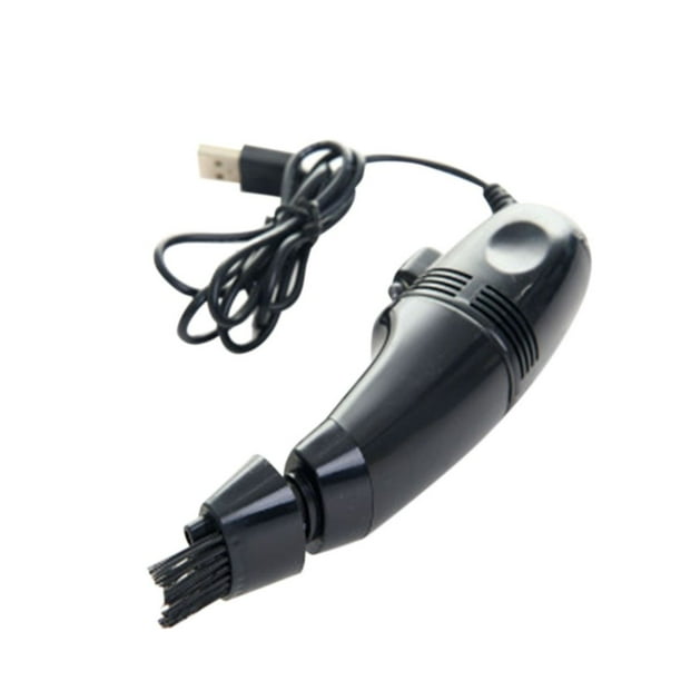 Moyic 2020 nuevo 1PC Mini aspiradora limpiador de teclado USB PC Laptop cepillo herramienta de limpieza de polvo cabezal de cepillo múltiple Suministros de limpieza para el hogar Negro