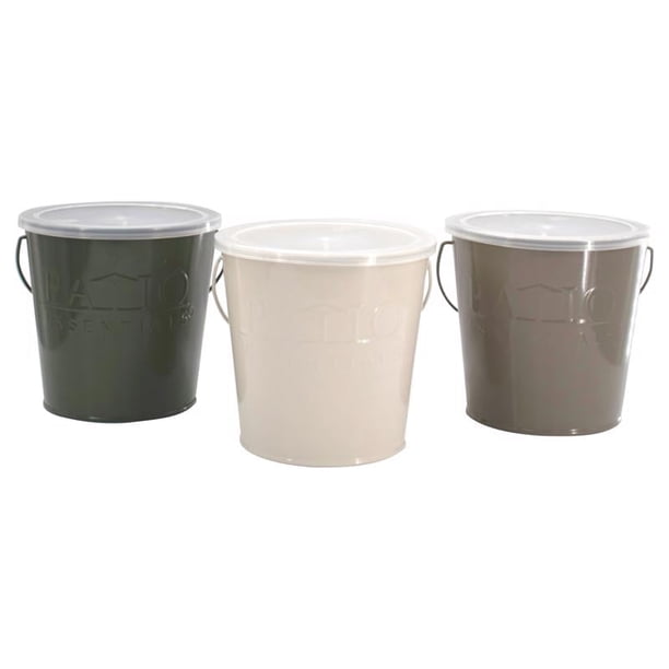 Vela con forma de cubo de citronela para mosquitos, 500 ml, para patio Essentials