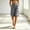 Gray, variant on Linen Cotton Outdoor Shorts For Women Summer Pocket Wide Leg Knee Length Solid Hiking Travel Outdoor Casual Walking Weekend Style Daily Outfit Ready Light Blue S