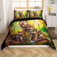 thumbnail image 1 of Erosebridal Jungle Wolf Comforter Cover King, Wolves Family Bedding King Size, Animals Theme Decor, Reversible 3-Piece, 1 of 7