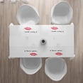 thumbnail image 3 of Ambesonne I Love You Place Mats Set of 4, Red Kiss Lipstick, Standard Size, Dark Coral Grey, 3 of 4