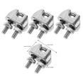 thumbnail image 4 of 10pcs Wire Rope Clamps 304 Stainless Steel Wire Rope Cable Clip Cable Clamps, 4 of 5