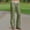 Army Green, variant on Women's Cotton Straight Leg Cargo Pants Casual Low Rise Elastic Drawstring Parachute Pants with Pockets