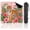 Color 1, variant on Travel Mahjong Mat 21" x 21" Blue Siamese Cat Ornamental Frame Ribbon Bow Floral Accents Non-Slip Noise Reduction Mini Mahjong Tiles for Dominoes Poker Card