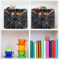 thumbnail image 6 of Yayeee Canvas Storage Basket with Handles for Shelves Fabric Bins Closet Organizer, Elegant Geometric Pattern, 6 of 8