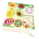 thumbnail image 1 of Juego de mesa con clavija de madera Montessori, clasificación de colores a juego, juego con clip de cuentas de juguete a juego para niños y niñas, 1 of 9