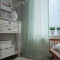 thumbnail image 5 of Rod Pocket Window Treatment Vintage Rustic Farmhouse Drapes for Living Bedroom, 1 Panel 59" W x 84" L, Green, 5 of 5