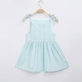 thumbnail image 5 of Odeerbi Toddler Dress Girls Floral Slip Dress Summer Beach Dress Baby Clothes Kids Seaside Sling Skirt Light Blue, 5 of 9