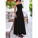 thumbnail image 4 of Vestido largo PRETTYGARDEN para mujer, verano 2025, sin tirantes y bolsillos, 4 of 9